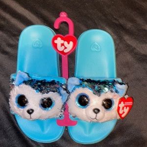 TY BABIES SEQUINED SLIDES SLIPPERS SANDALS
